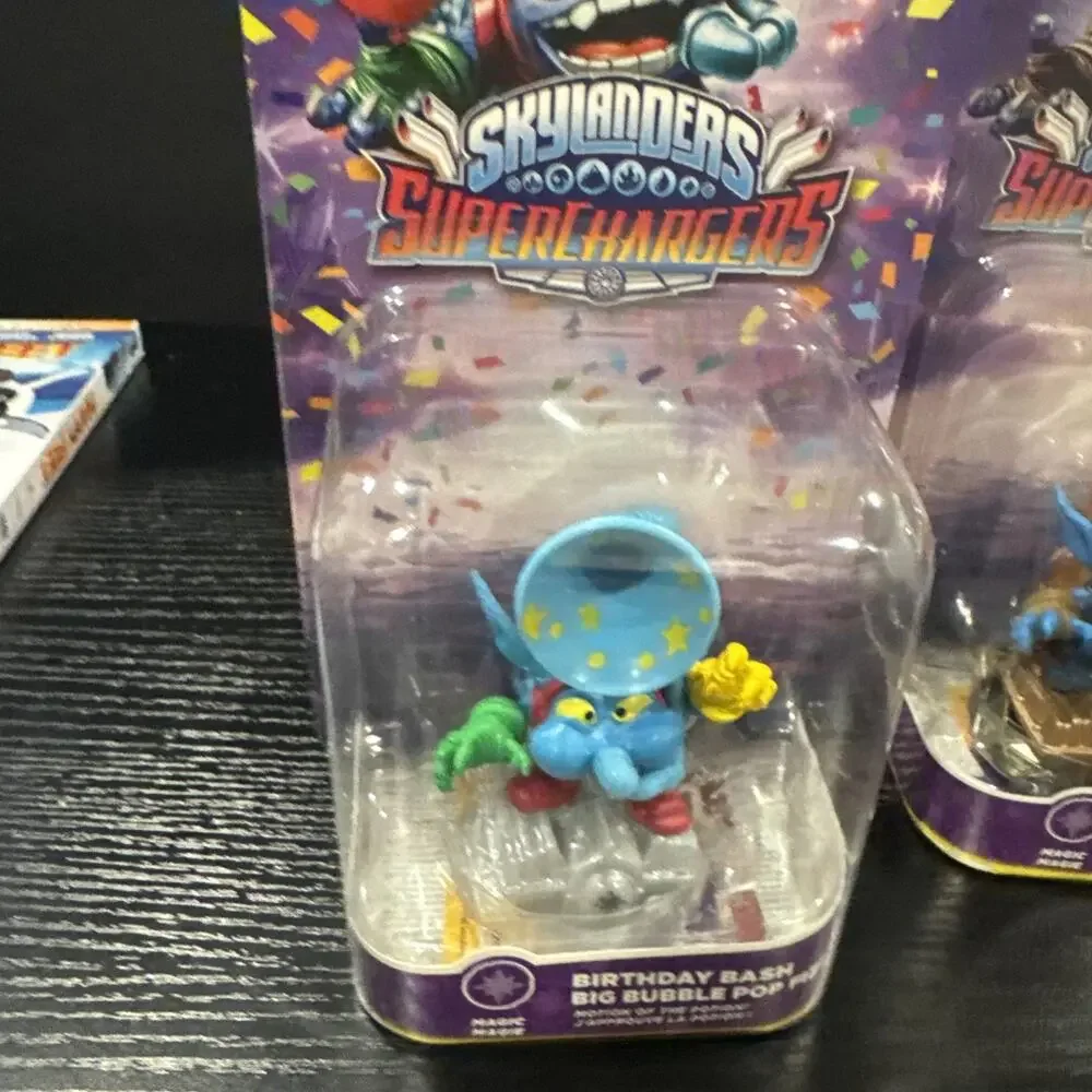 Skylanders BIRTHDAY BASH BIG BUBBLE POP, Big Bubble Pop Fizz & SODA SKIMMER Lot3